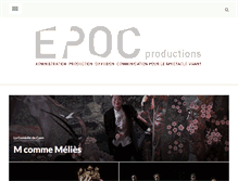Tablet Screenshot of epoc-productions.net